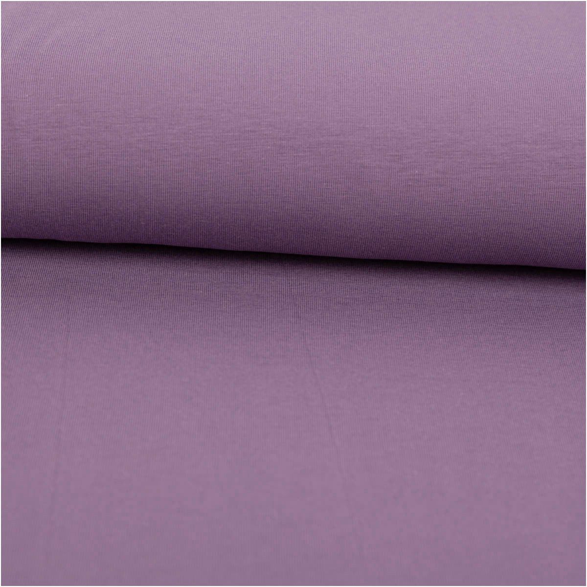 SCHÖNER LEBEN. Stoff Jersey Meterware Bio Baumwolle lila Traube 150 cm, allergikergeeignet