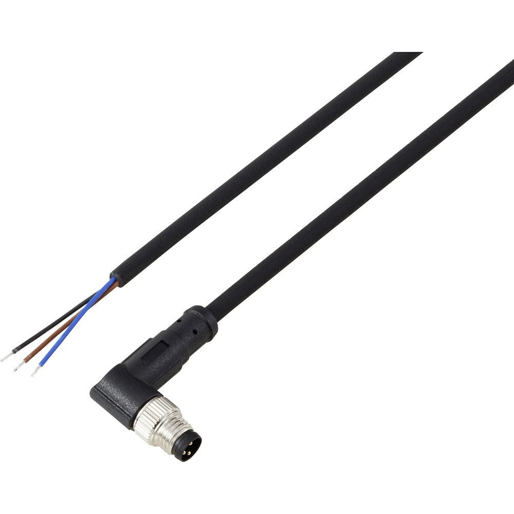 TRU COMPONENTS Steckdose TRU COMPONENTS TC-13751848 Anschlussleitung M8 x 1 Stecker, gewinkelt, TC-13751848