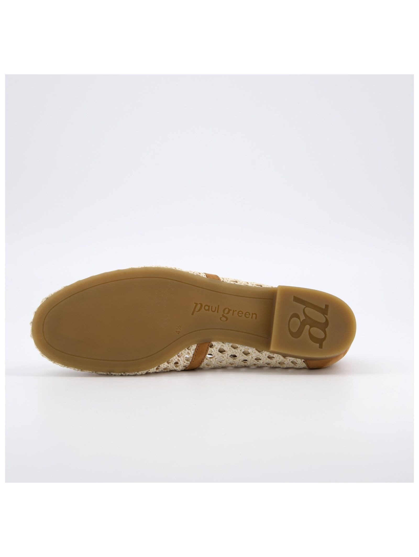 Paul Green Ballerinas Nubukleder/Textil . Riemchenballerina