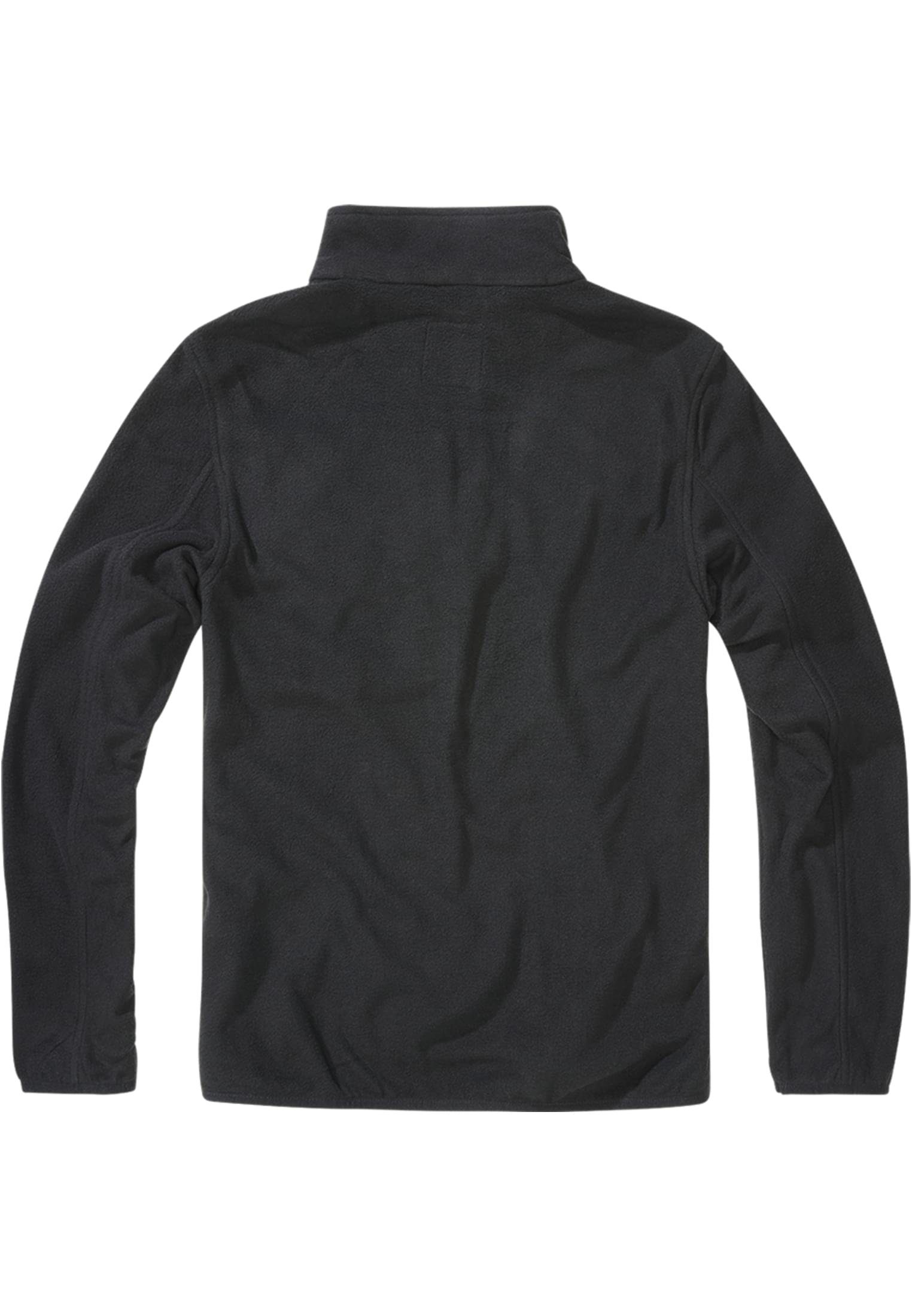 black Herren Fleece Troyer Brandit Sweater (1-tlg)