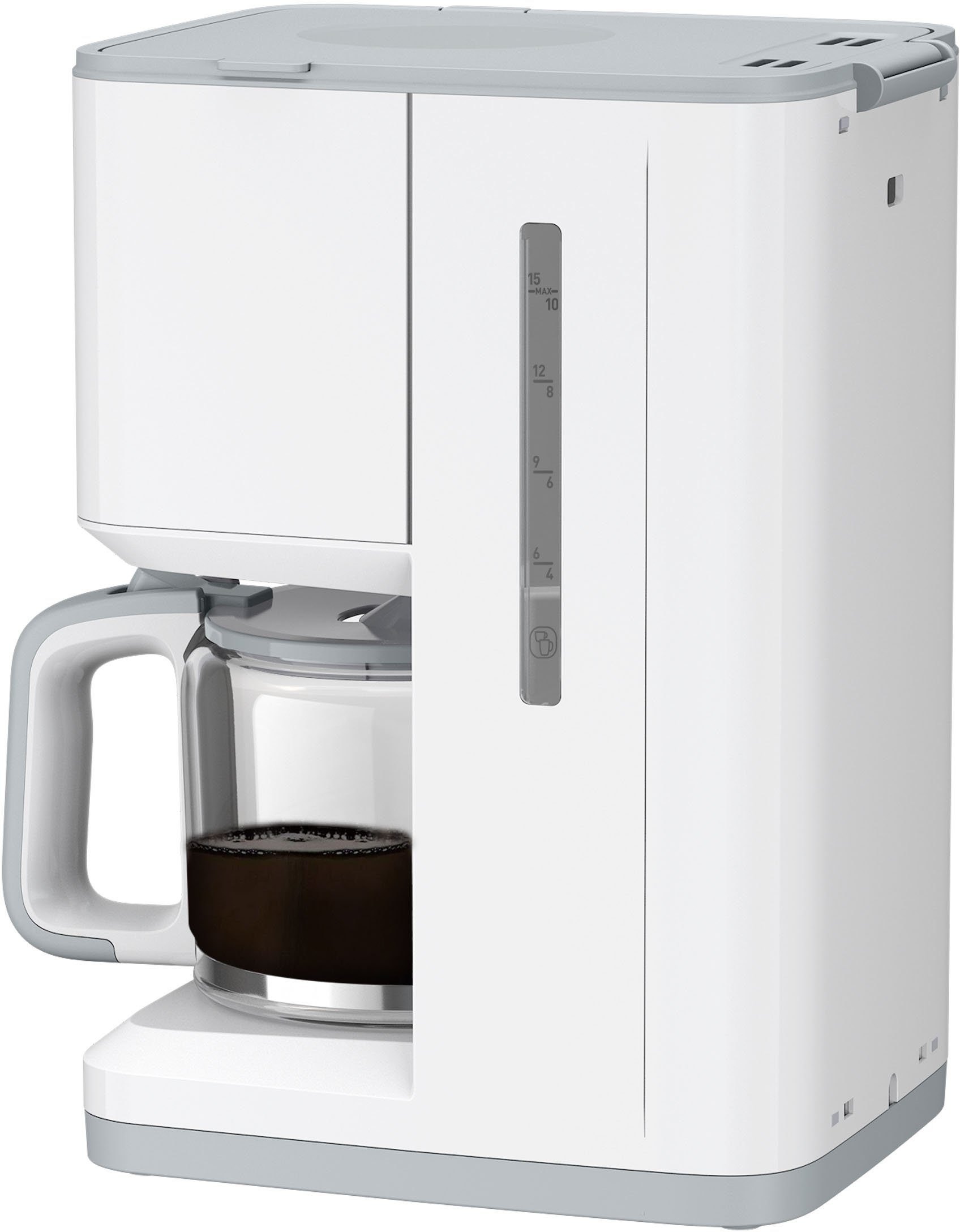 Tefal Filterkaffeemaschine CM6931 15 Deckel, für - Tassen Kaffeekanne, 1,25l Glaskanne Digital-Anzeige, Sense, mit Kapazität 10