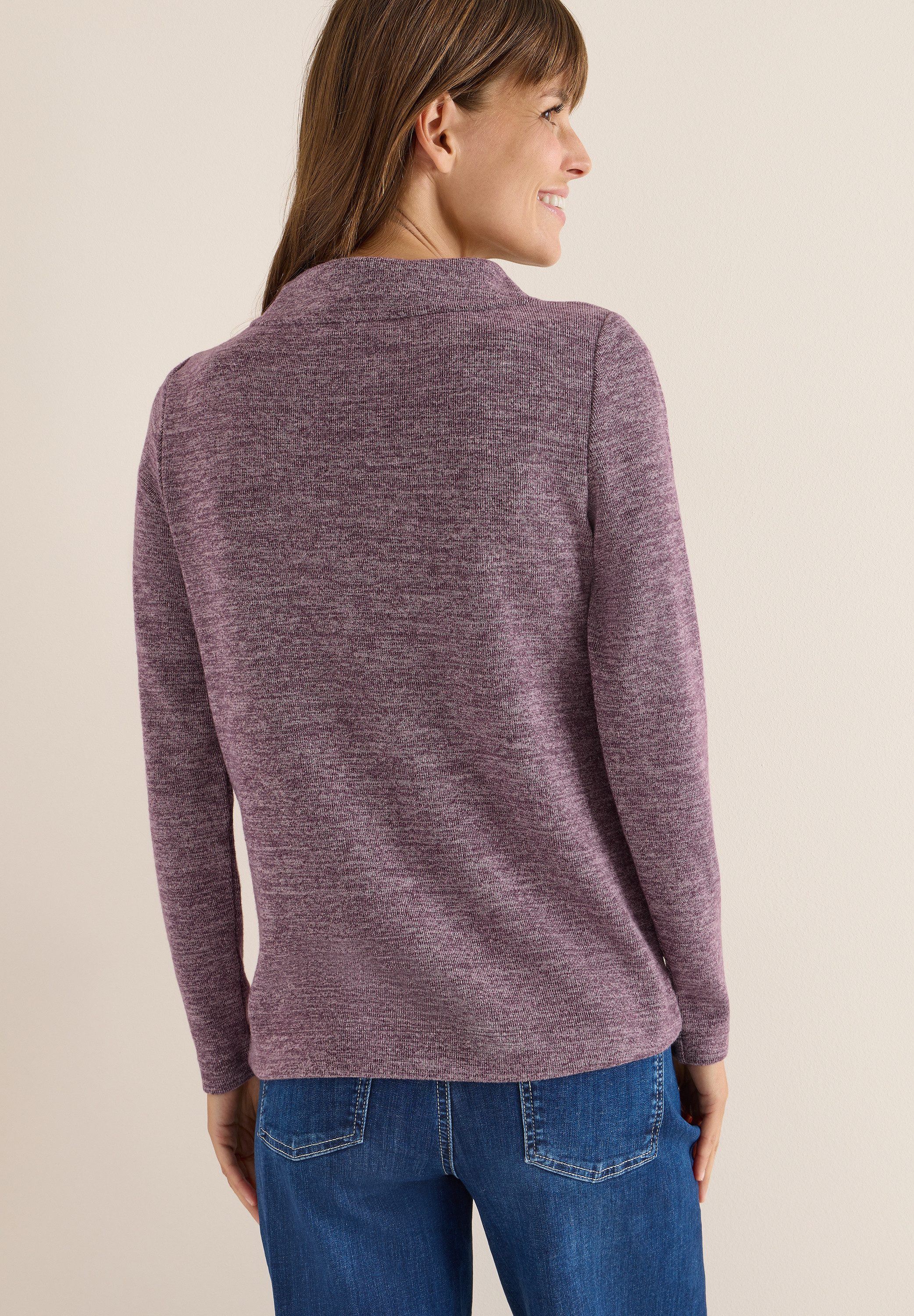 CECIL Rundhalspullover Funnelneck mit Tunnelzug günstig online kaufen