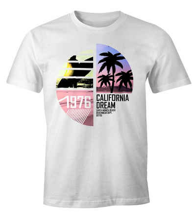 MoonWorks Print-Shirt »Herren T-Shirt California Surfing Moonworks®« mit Print