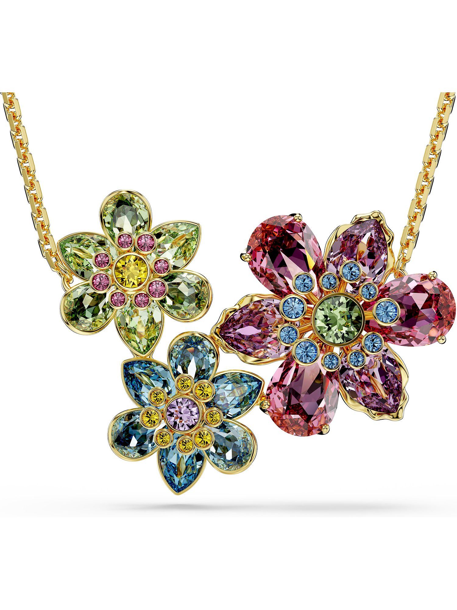 Swarovski Collier Swarovski Damen-Kette Metall Swarovski-Kristall günstig online kaufen