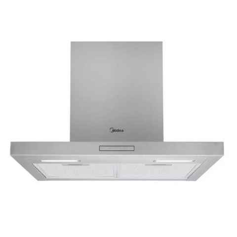 Midea Wandhaube Dunstabzugshaube WHT 4.60IX, 60 cm, Edelstahl, inkl. Kohlefilter, Abluft- und Umluft