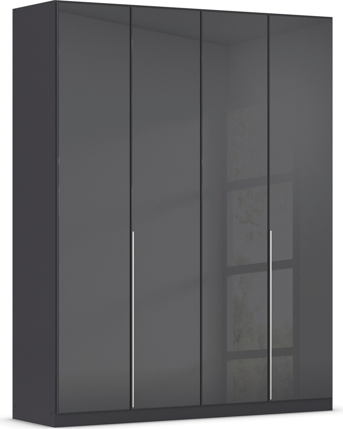OTTO home Drehtürenschrank Kleiderschrank Kleiderschränke Schrank Garderobe AGORDO mit Glasfront (in zwei Griff-Farben, Breiten 91-405 cm) durchdachte Innenausstattung, in 8 Breiten und 2 Höhen MADE IN GERMANY