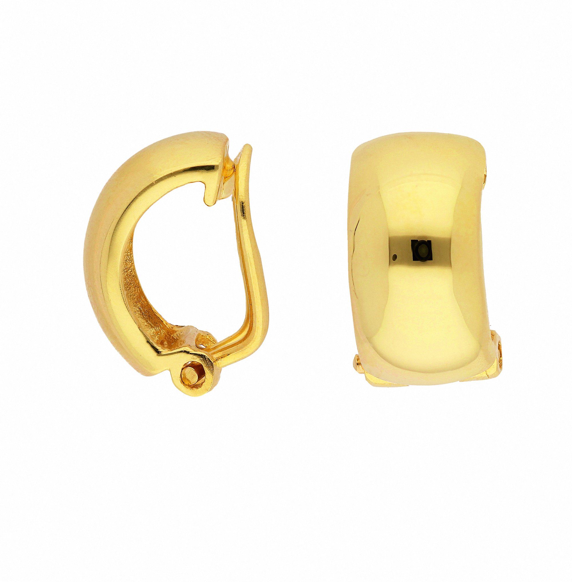 Adelia´s Paar Ohrclips Ohrclips Ohrringe 333 Gold (8K), Goldohrringe