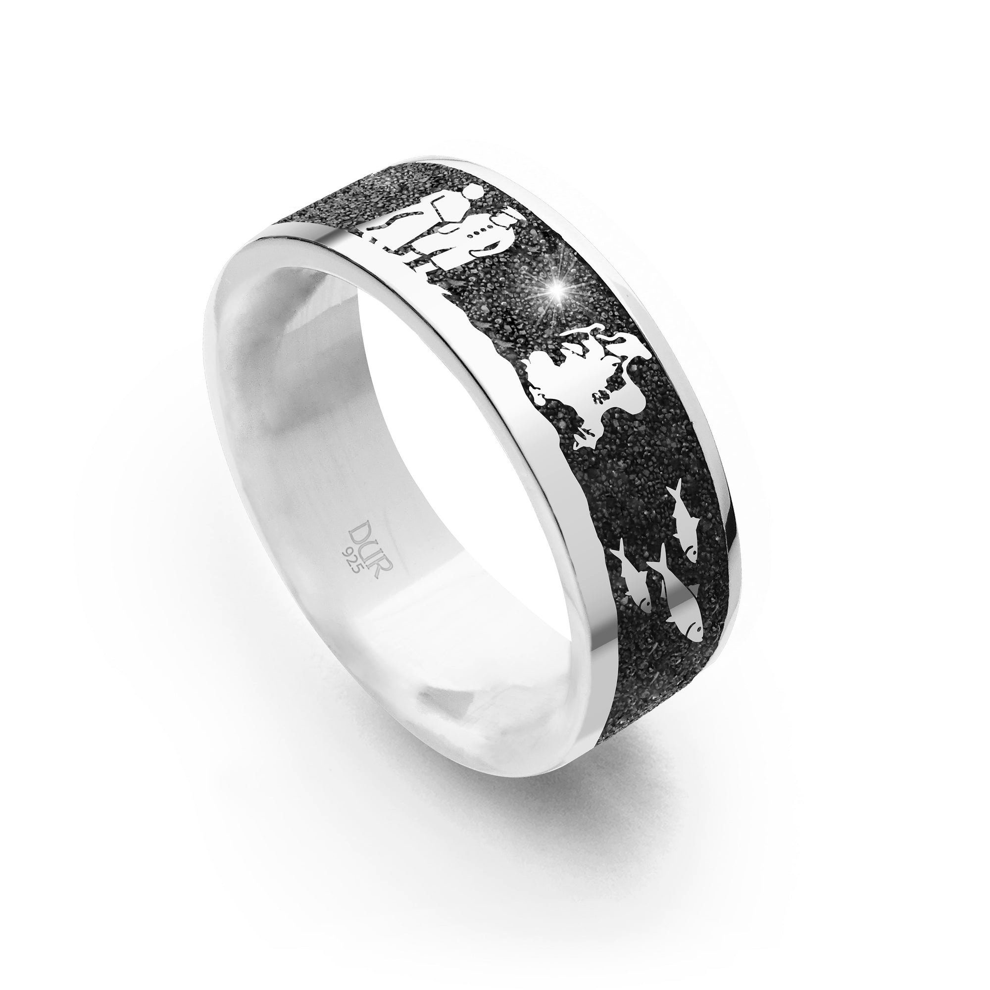 DUR Fingerring DUR Schmuck: Ring, Nachtring "Mönchgut" schmal 7 mm der Mönchgutring m