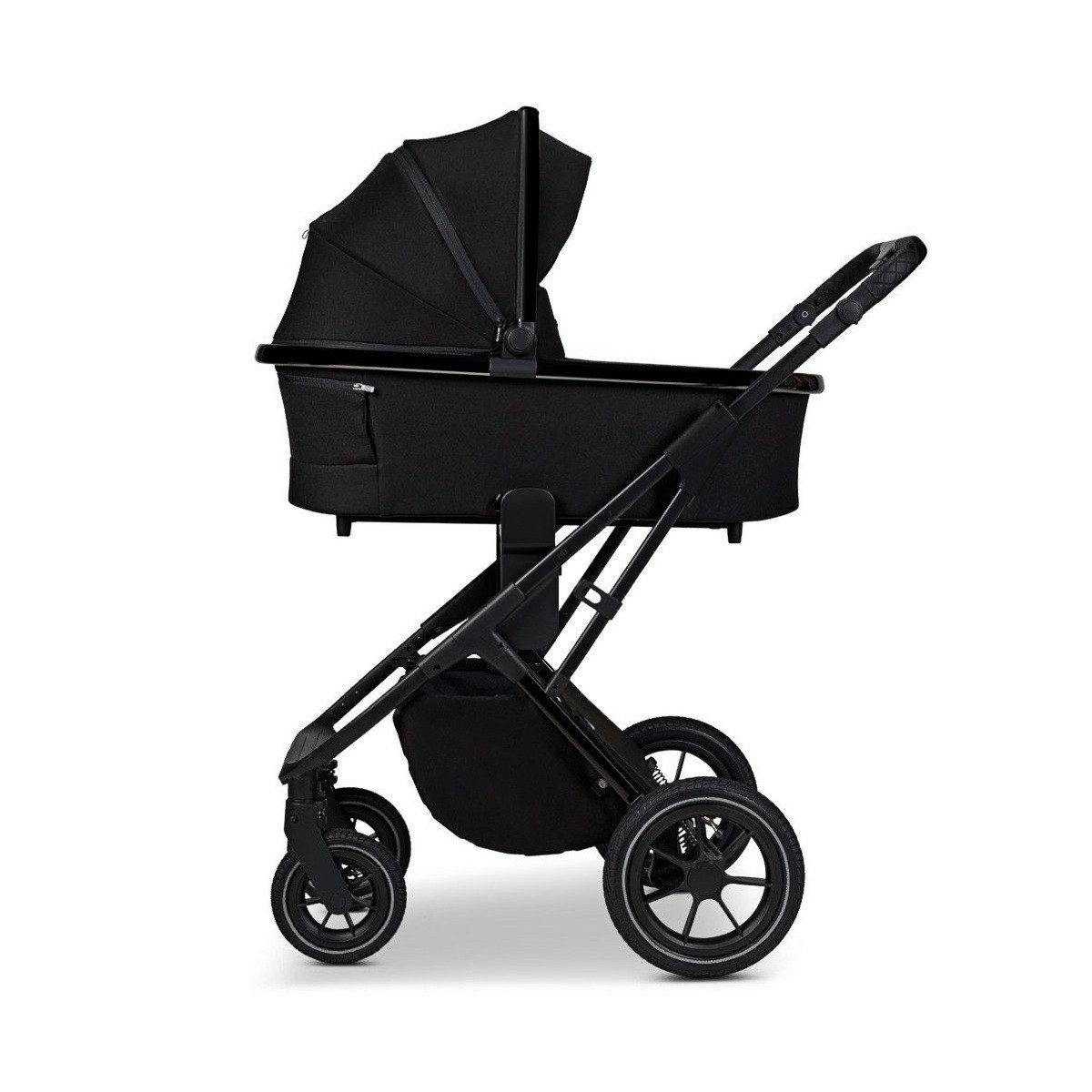Moon Combi Stroller Moon Piu Onyx Black Collection 25 incl. Adapter