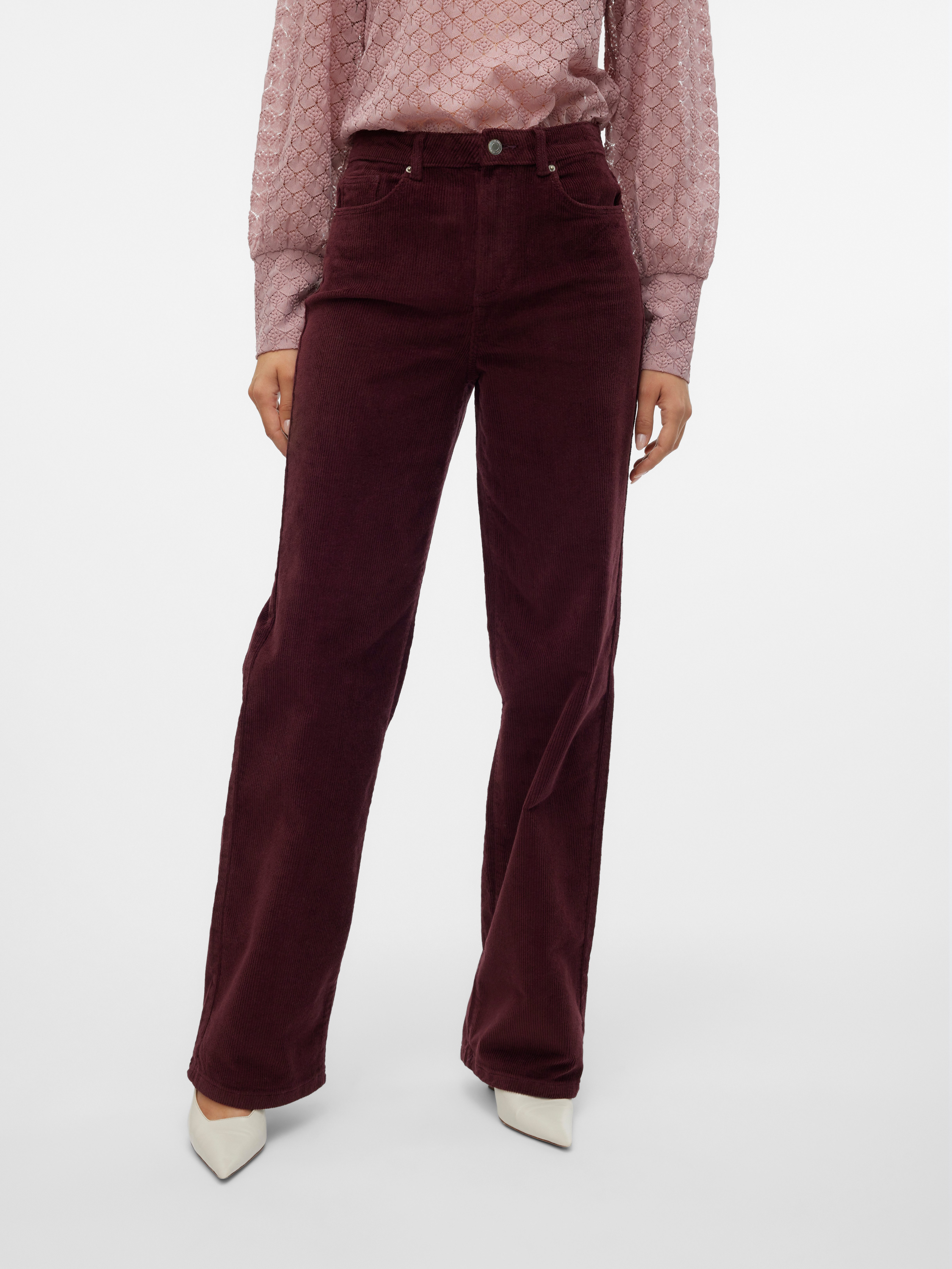 Vero Moda Cordhose VMTESSA HR WIDE CORDUROY PANTS GA NOOS günstig online kaufen