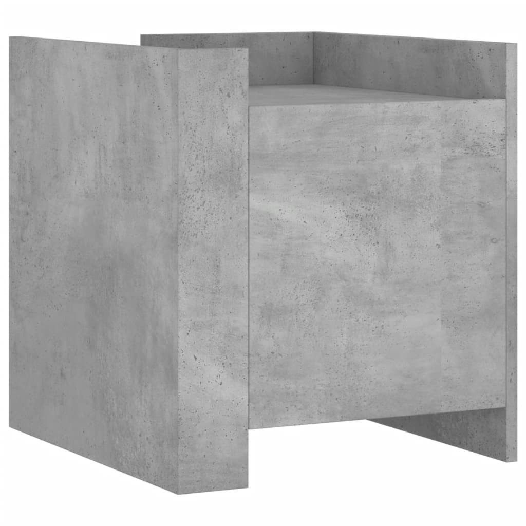 Nachttisch Nachttisch Betongrau 45x50x50 cm Holzwerkstoff