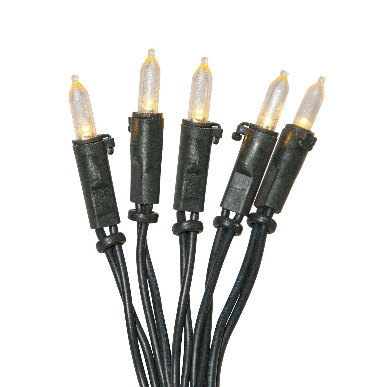 MARELIDA LED-Lichterkette Weihnachtslichterkette Pisello 20 warmweiße LED 2,85m für Innen grün, 20-flammig
