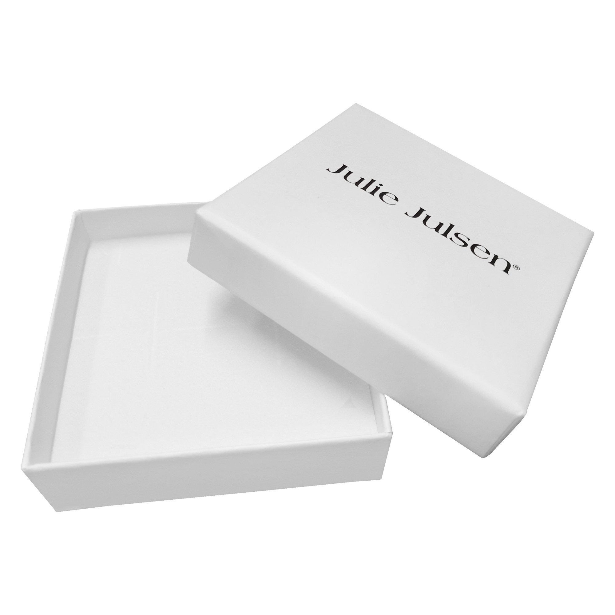 Julie Julsen Paar Creolen 925/- Sterling Silber vergoldet Zirkonia 30 mm