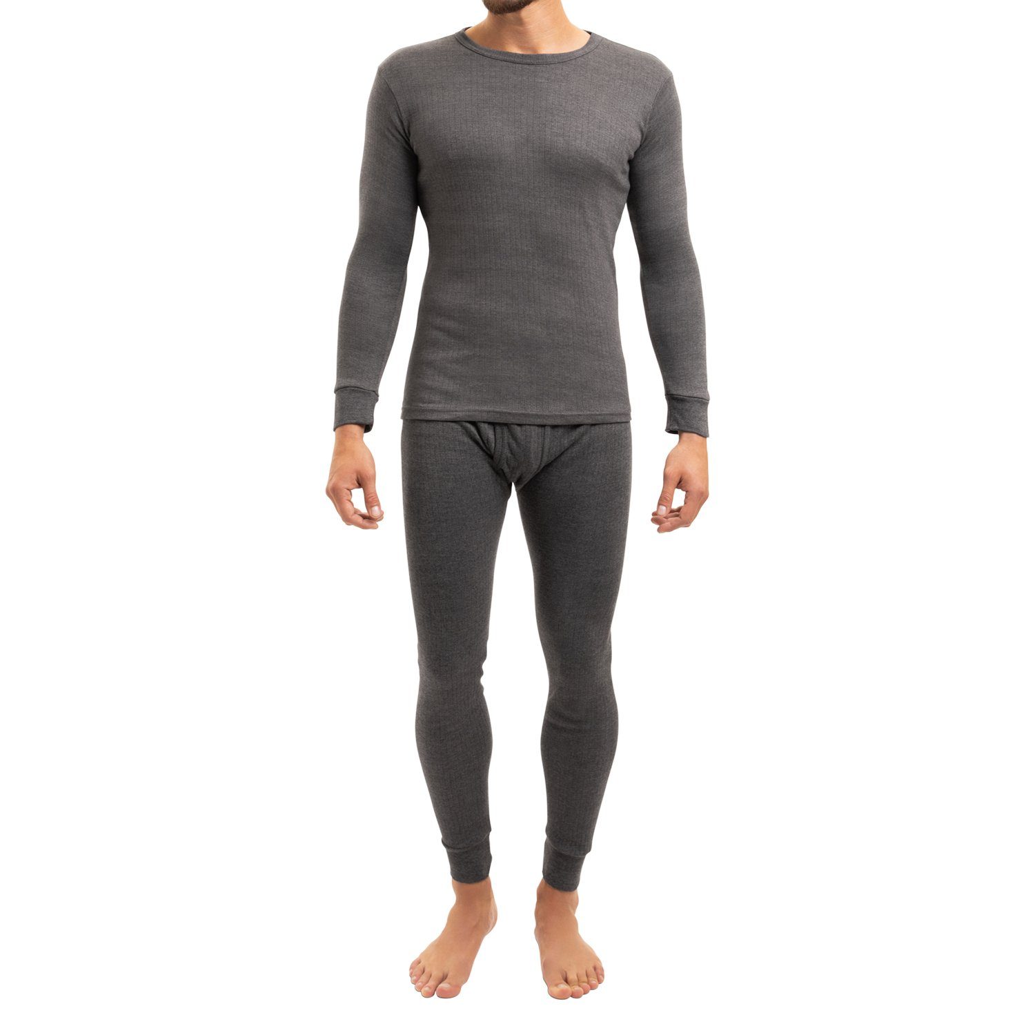 Thermowäsche Lange MT - Unterwäsche Thermohose Set Ski- Anthrazit Herren &