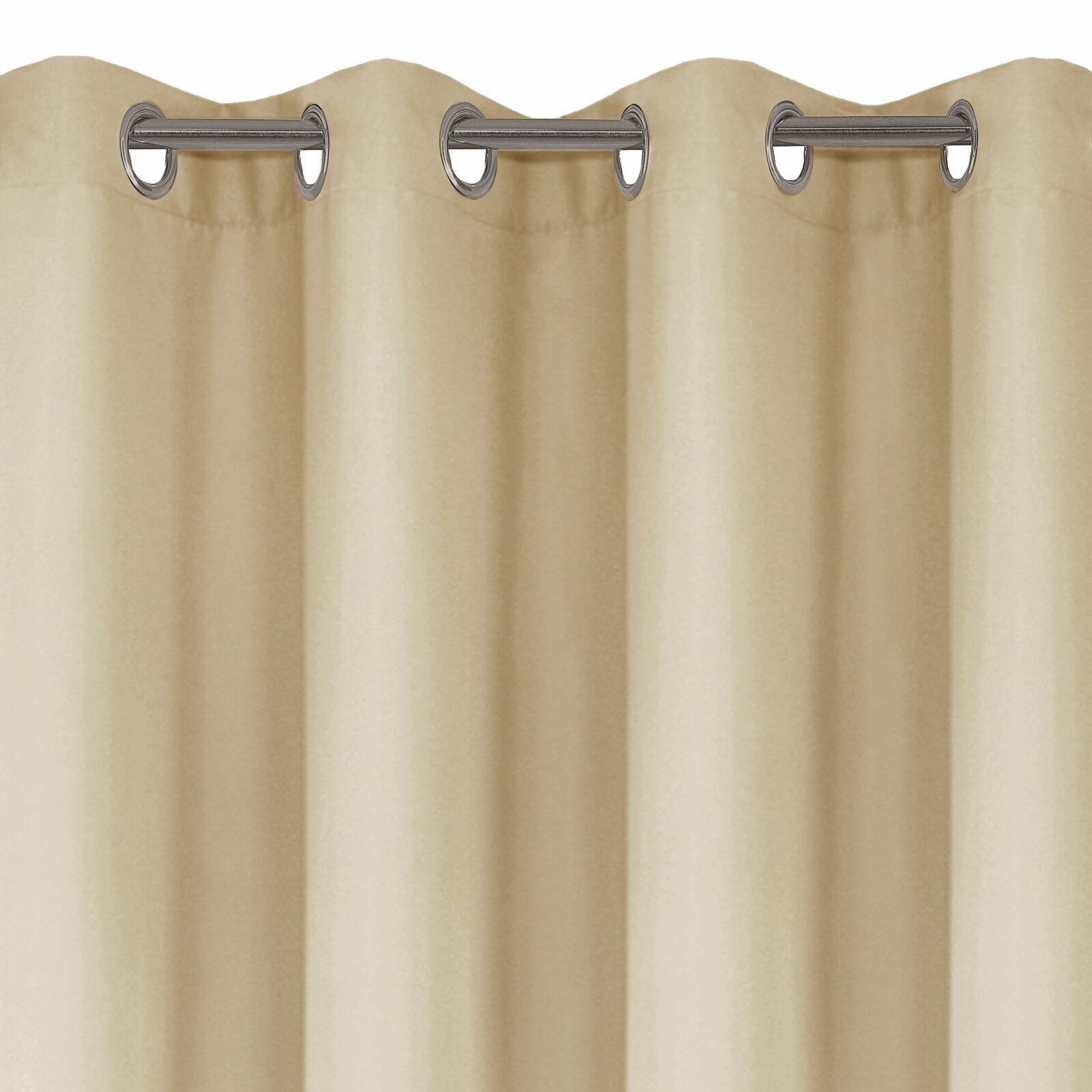 Eurofirany Vorhang Einfarbiger Vorhang – Blickdichter Stoff mit matter Oberfläche, Ösen, Satinbindung, pflegeleicht, 140 g/m² – 100 % Polyester – Bild 4 von 5