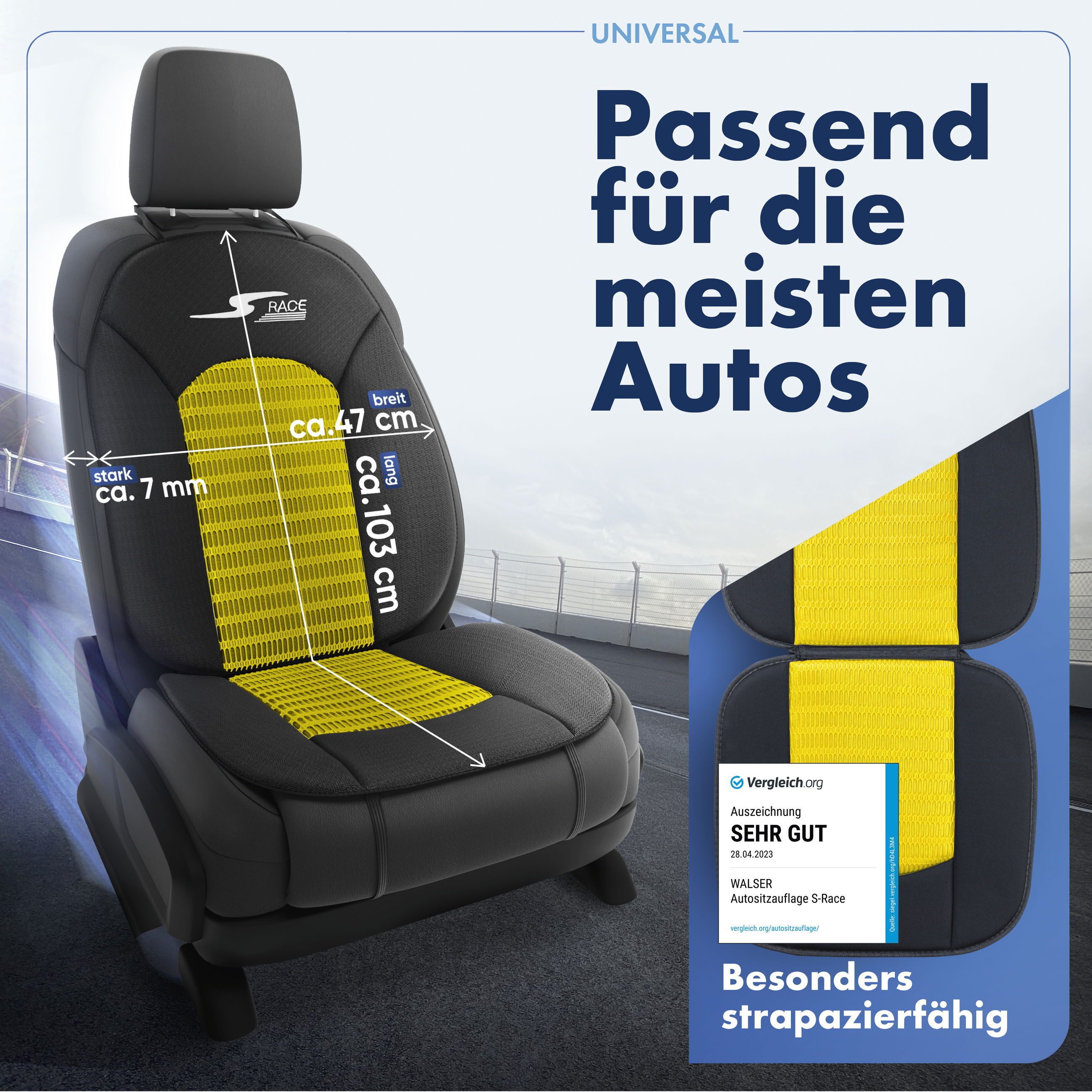 CarComfort car seat cover S-Race, 1 piece, 1-piece.