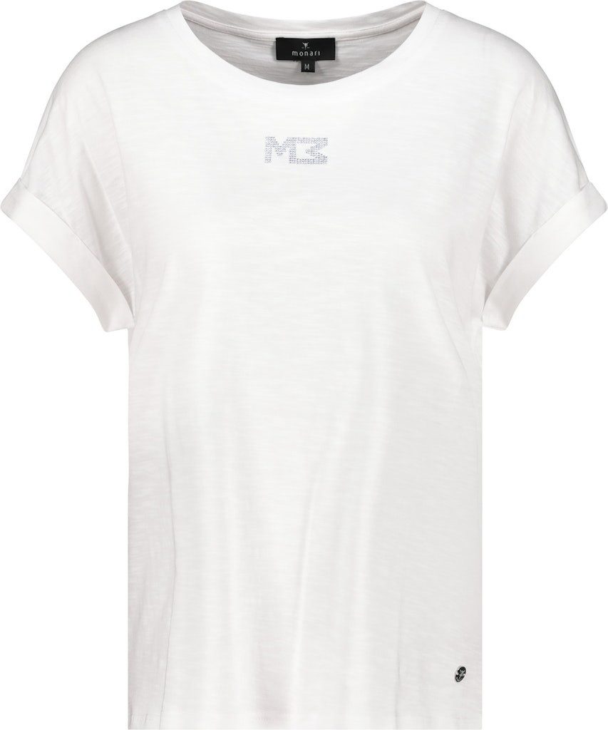 Monari Kurzarmshirt T-Shirt off-white günstig online kaufen