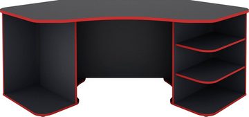 Homexperts Gamingtisch Tron, passend für drei 28" Monitore