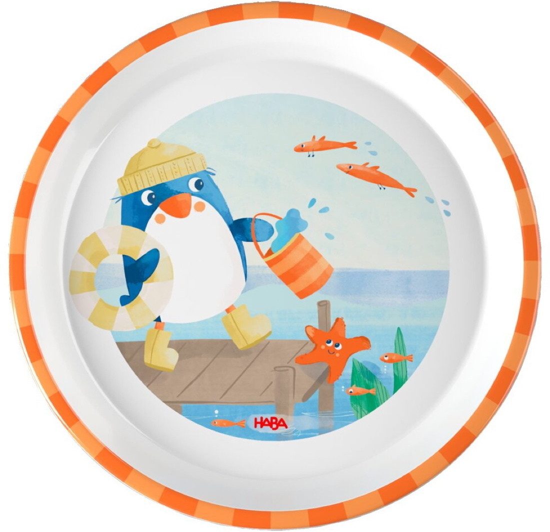 Haba Детская посуда-Set Essen & Trinken Teller Pinguin 2012441001