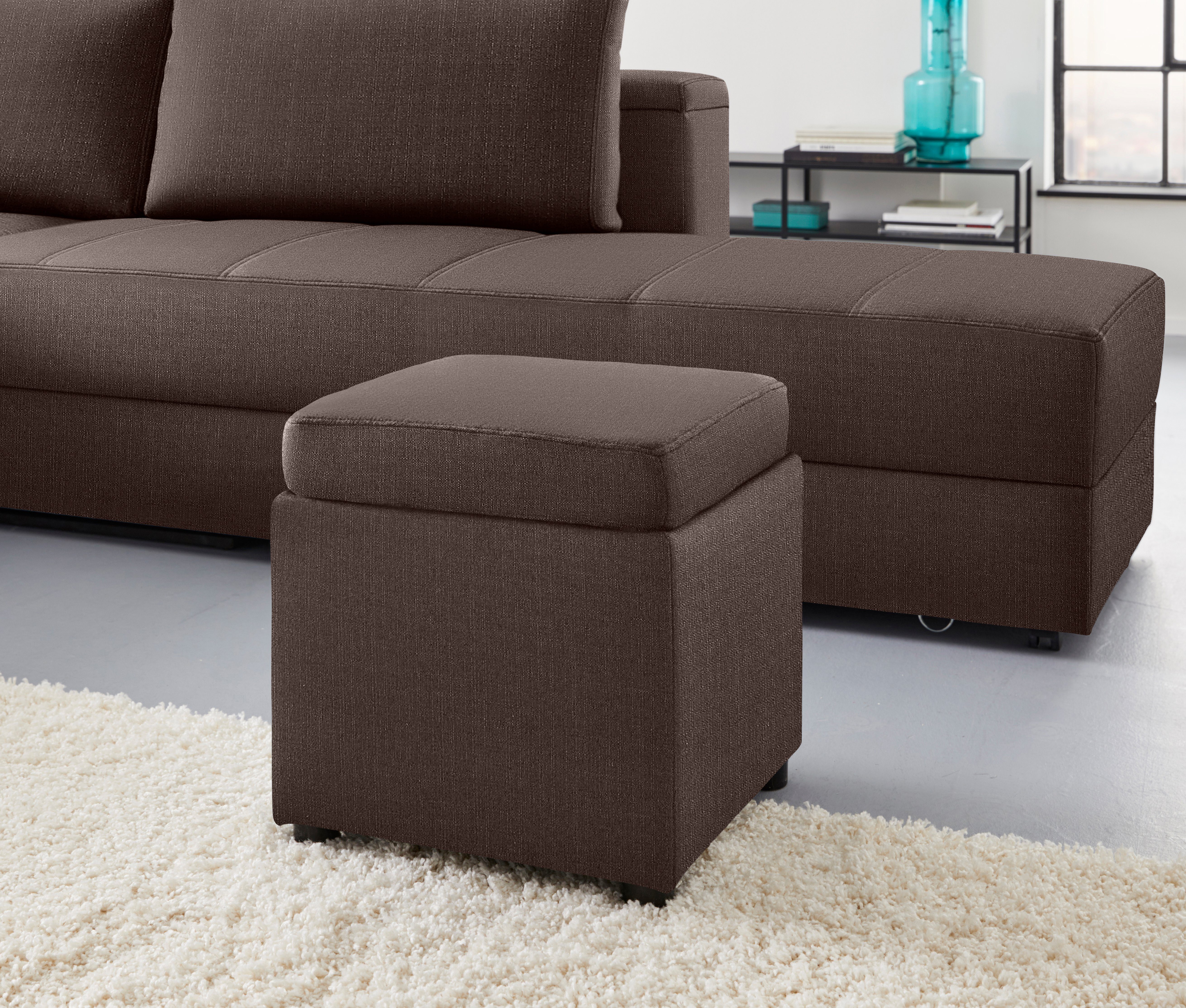 LOOKS by Wolfgang Joop Hocker LooksIII, inklusive Stauraum, wandelbar zum Tisch