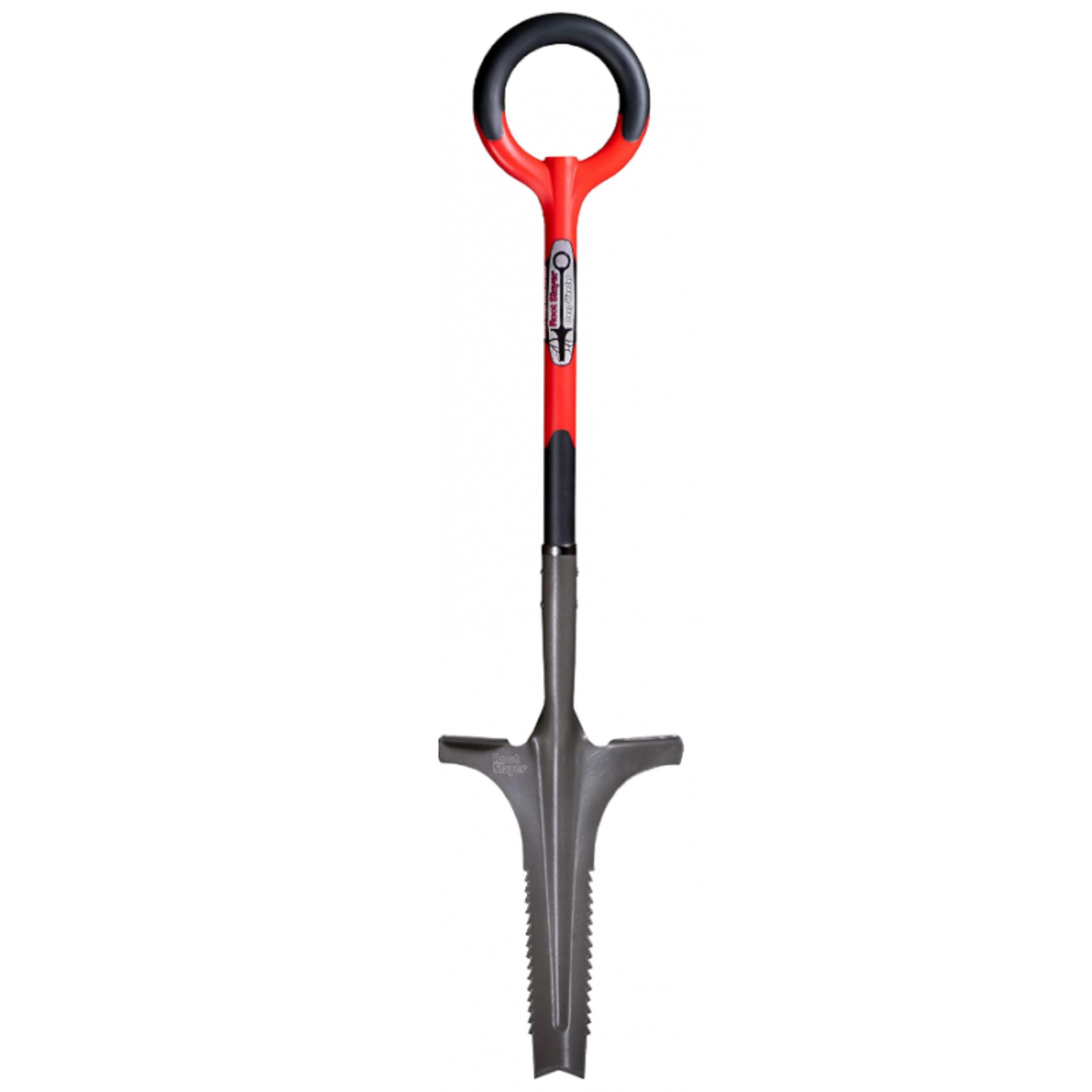Root Slayer® Spaten Radius Tiefenwurzeler Wurzelspaten, (1-St), Unkrautvernichter, Klinge mit Zähnen zum Schneiden der Wurzeln