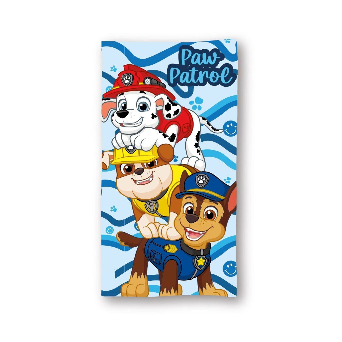 PAW PATROL Badetücher Paw Patrol Blue Wave Badetuch 70x140cm, 100% Polyester (1-St)