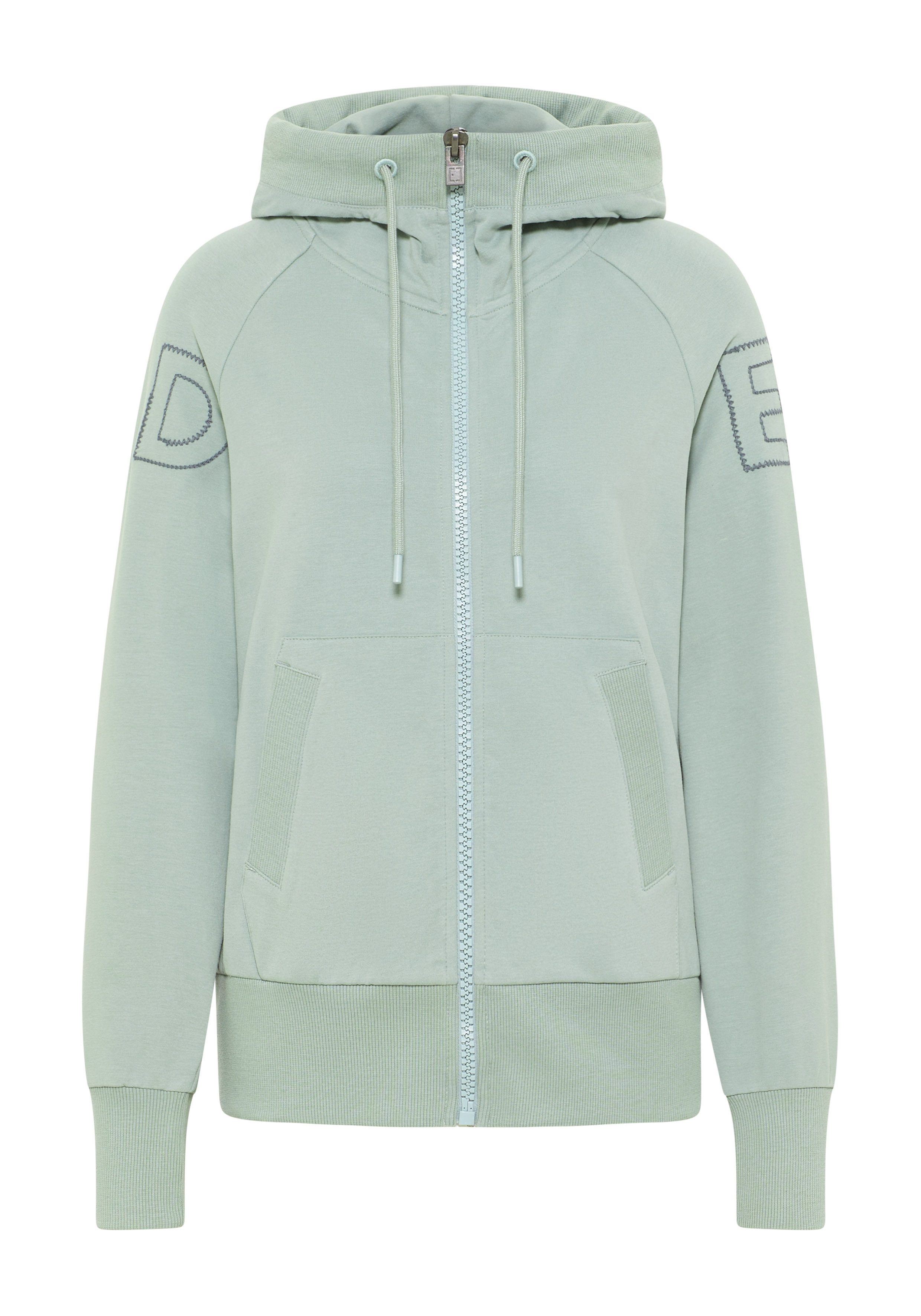 Elbsand Kapuzensweatjacke Kaire Sweatjacke mit Kapuze und Kängurutaschen