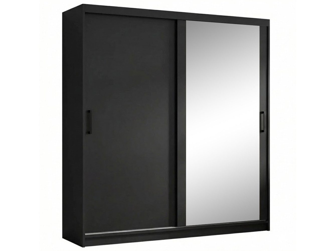 Beautysofa Kleiderschrank HELA moderner Kleiderschrank mit Spiegel (Schiebetürenschrank mit Kleiderstange und Regalböden, Schrank für Schlafzimmer, Flur & Ankleidezimmer) wahlweise ohne oder mit Schubkasteneinsätzen
