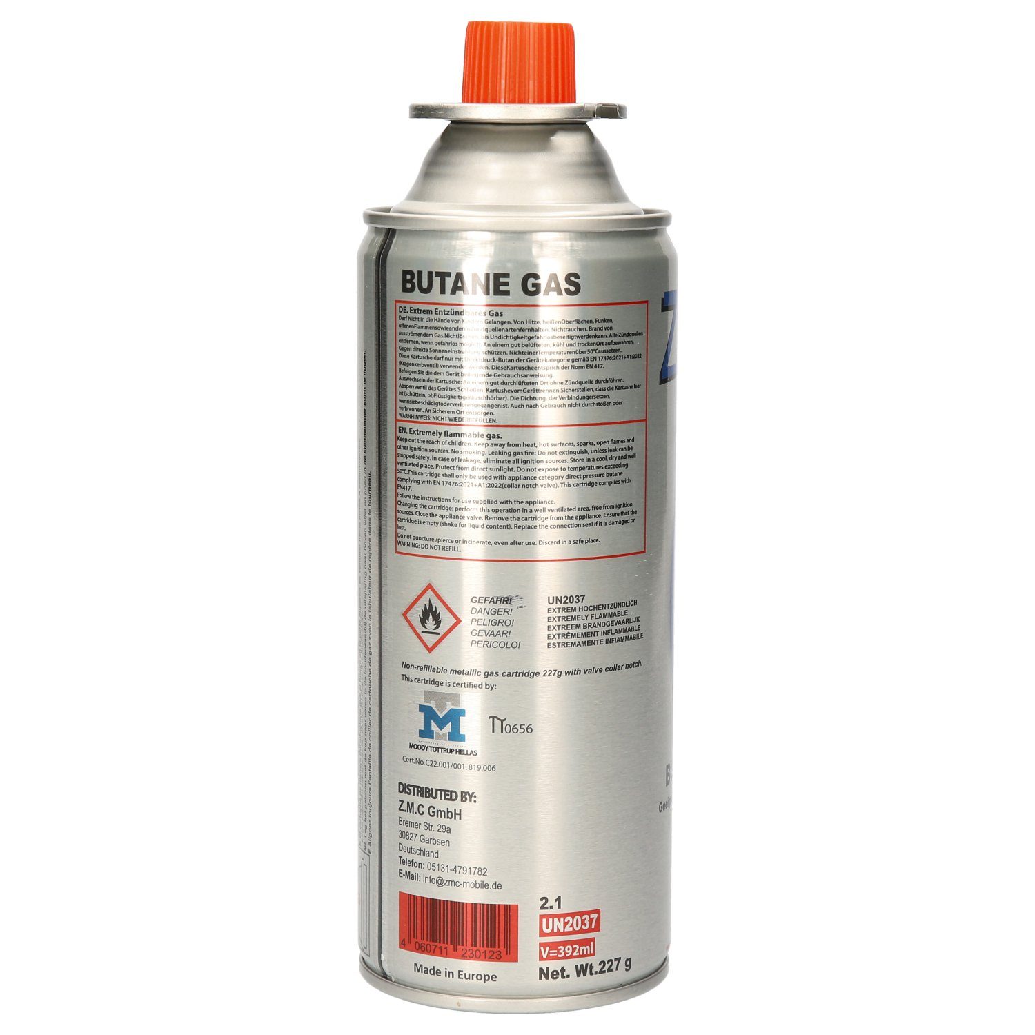 ZMC Gaskartusche 24x Butan Gas Kartusche 227g Butangas Bajonett-Anschluss, günstig online kaufen