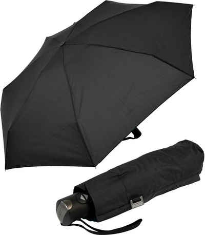 doppler® Taschenregenschirm kleiner Schirm mit Auf-Zu-Automatik für Herren, leicht zu verstauen und praktische Handhabung