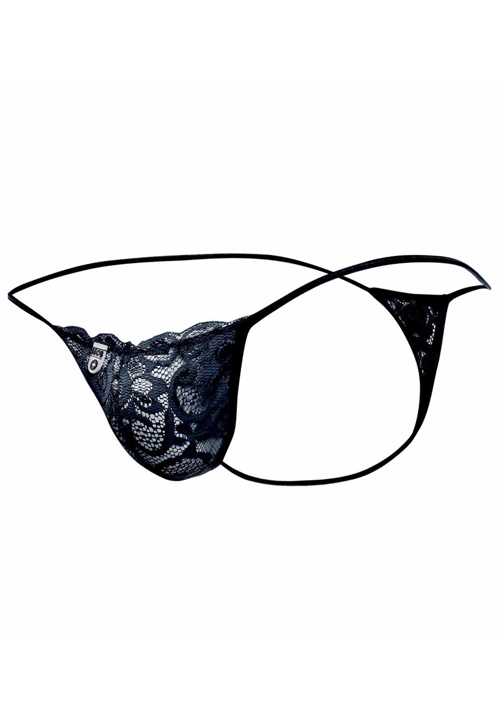 Eroticwear - für Männer MOB String schwarz Spitzen-String