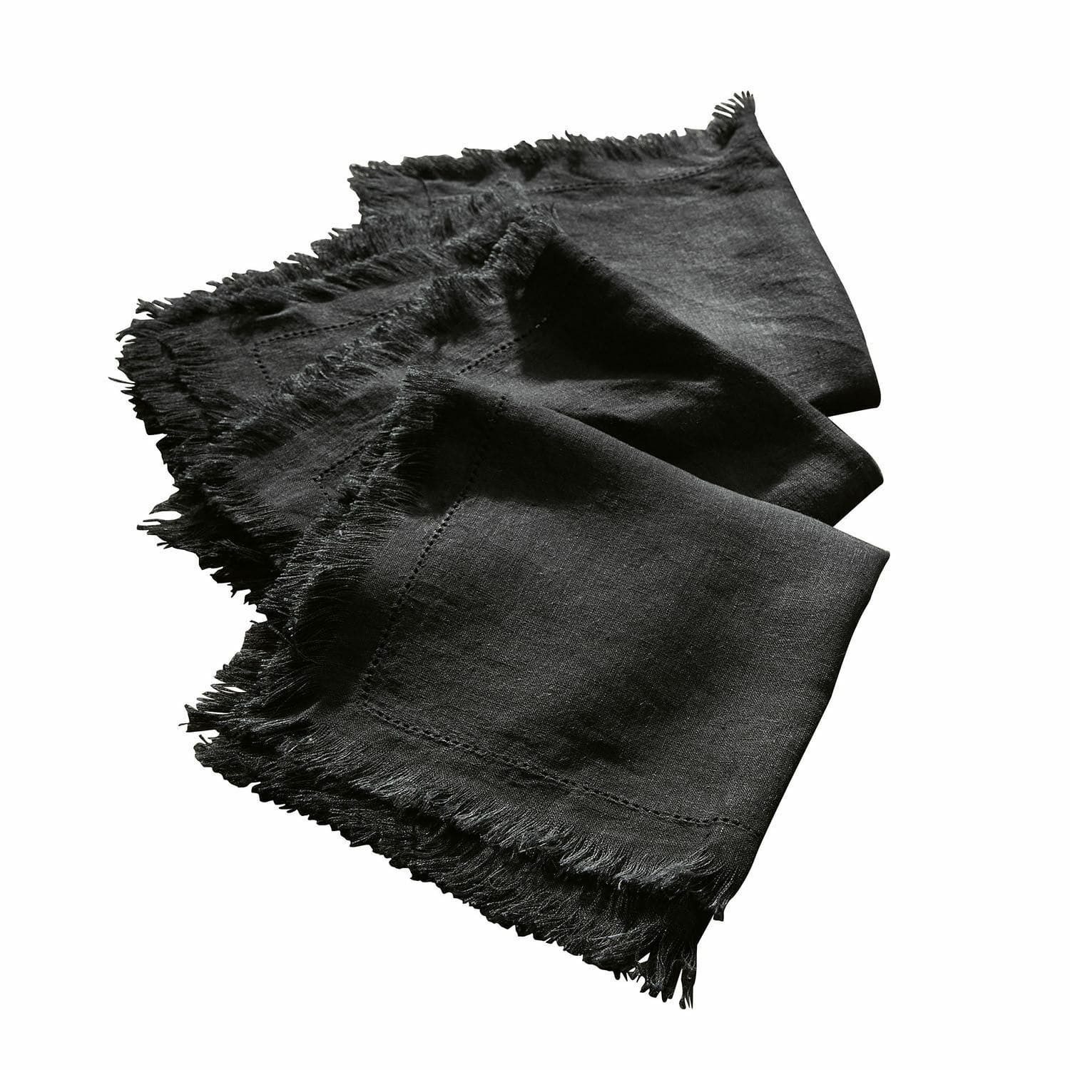 Mirabeau Stoffserviette Serviette 4er Set Pibrac schwarz