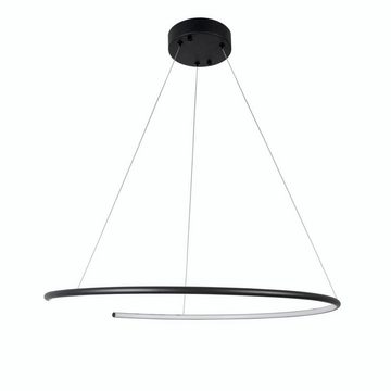 Nova Luce LED Pendelleuchte LED Pendelleuchte Breda in Schwarz 30W 1480lm, keine Angabe, Leuchtmittel enthalten: Ja, fest verbaut, LED, warmweiss, Hängeleuchte, Pendellampe, Pendelleuchte