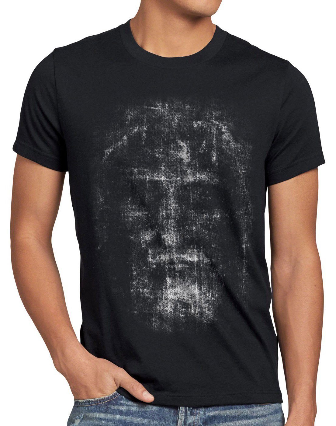 style3 Print-Shirt Herren T-Shirt gottes turin bibel gott kirche Grabtuch dom kirchentag jesus sohn