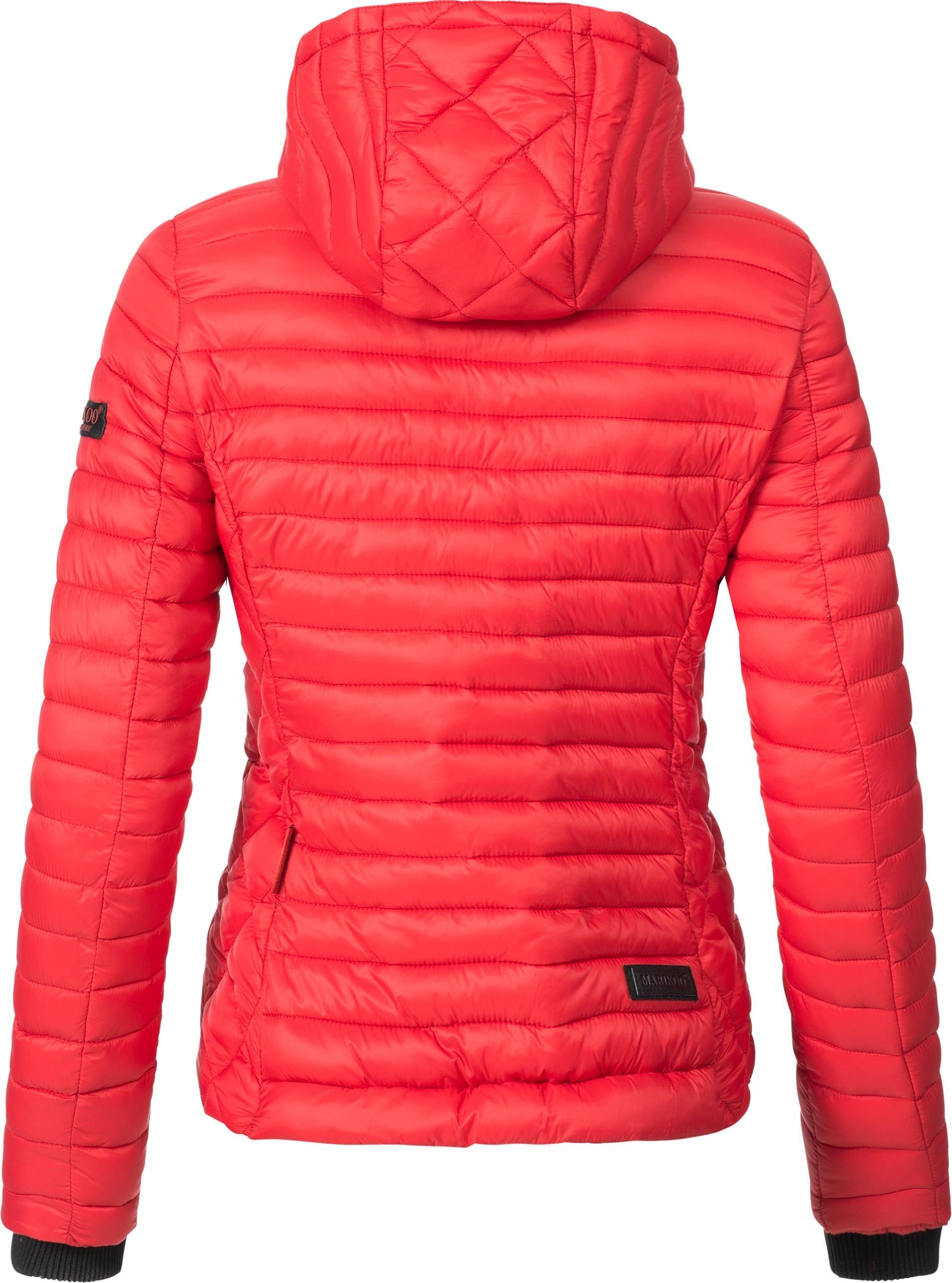 Marikoo Steppjacke Samtpfote ultraleichte Übergangsjacke mit Kapuze