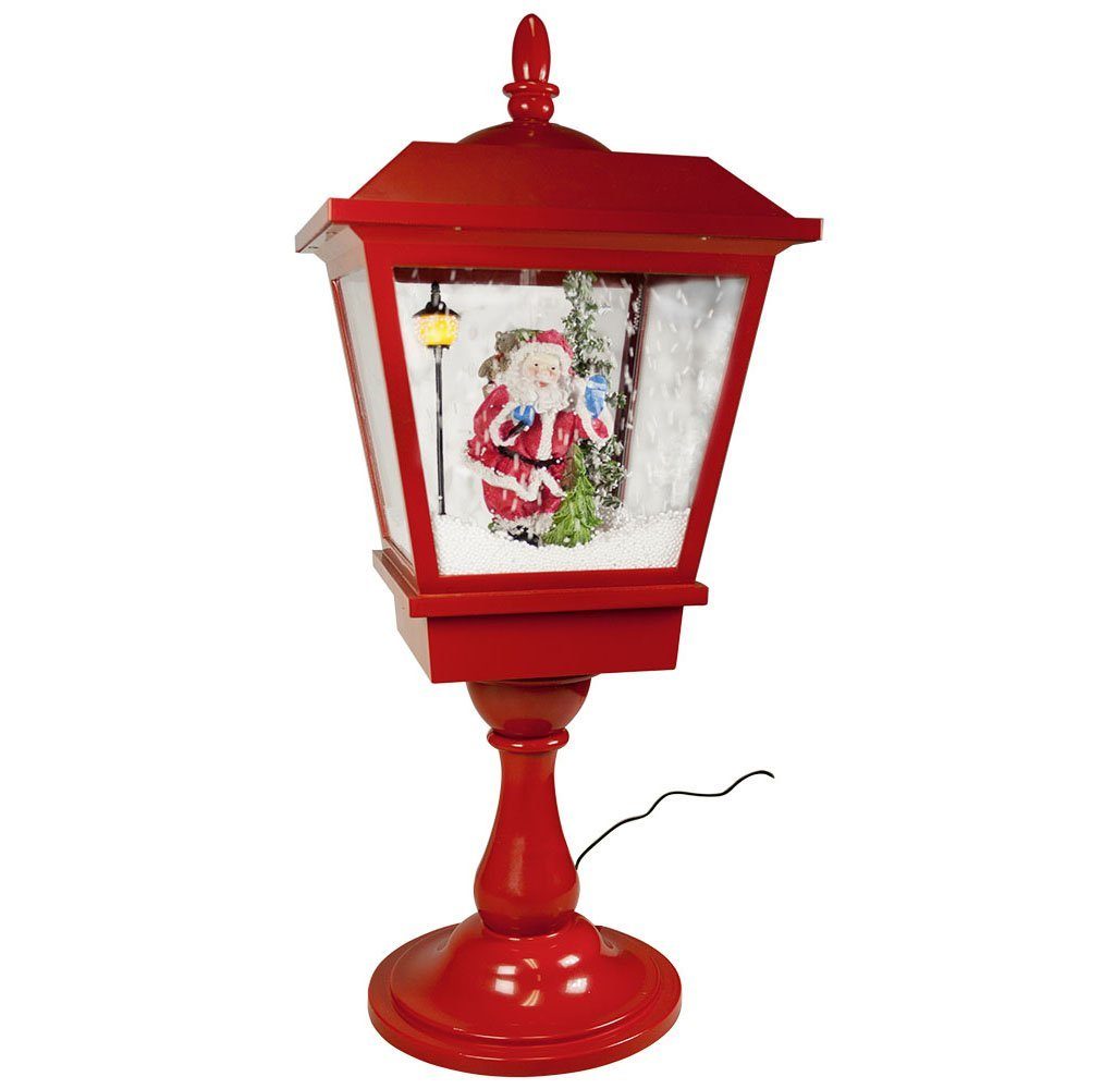 MONOPOL® LED Laterne Schneiende LED-Tisch -Laterne 65 cm, Santa Claus