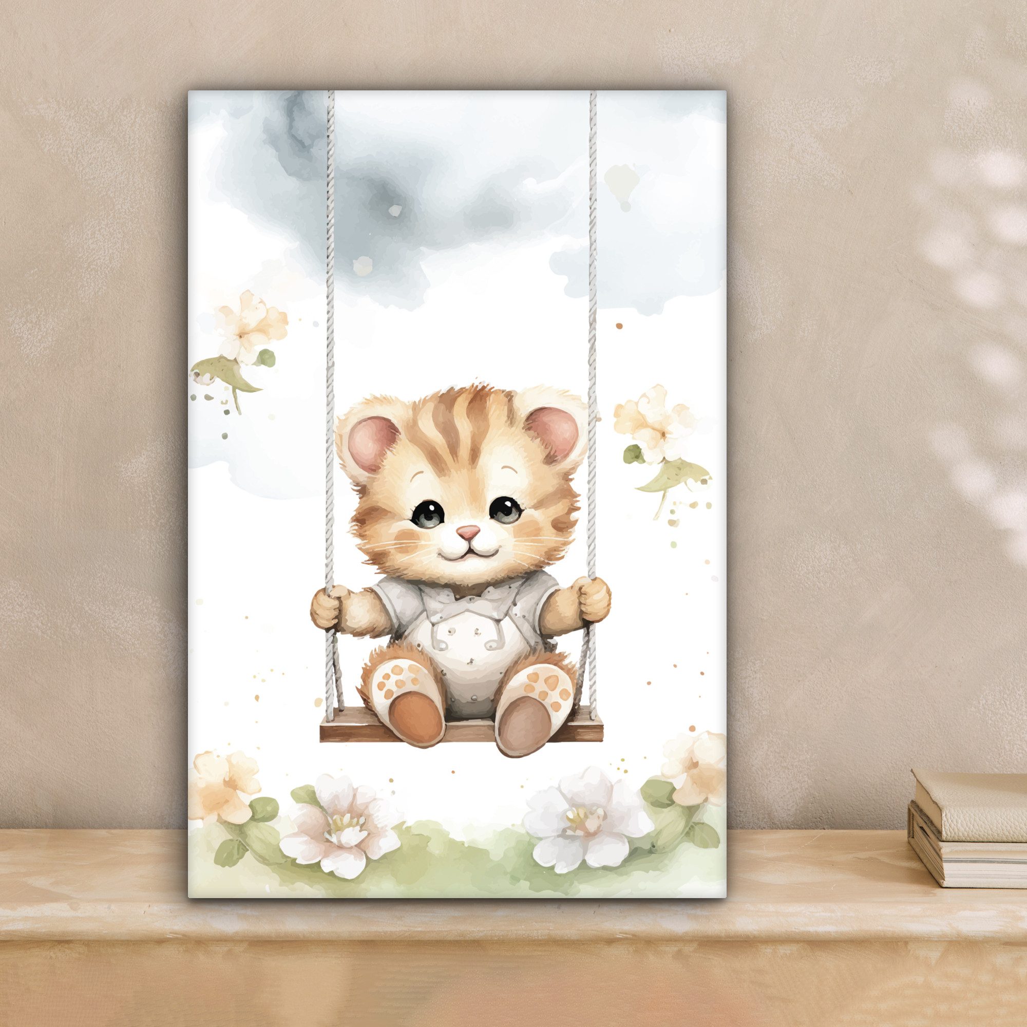 OneMillionCanvasses® Leinwandbild Bär - Baby - günstig online kaufen