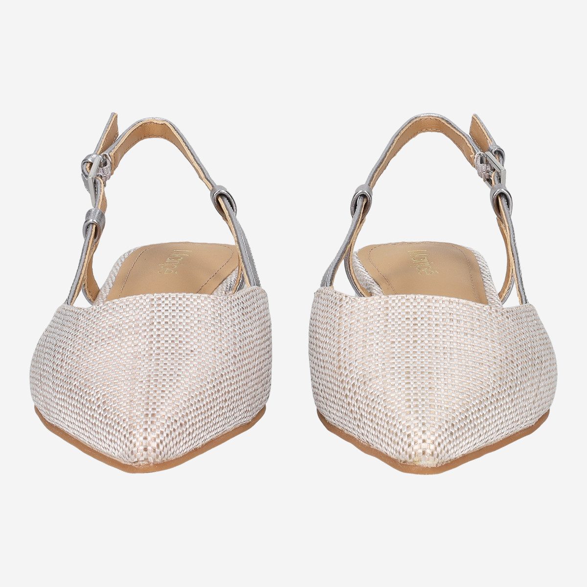 Maripé Maripé ARIZONA V.5 SILVER, Peeptoes & Slingpumps, Beige, Damen Peeptoepumps