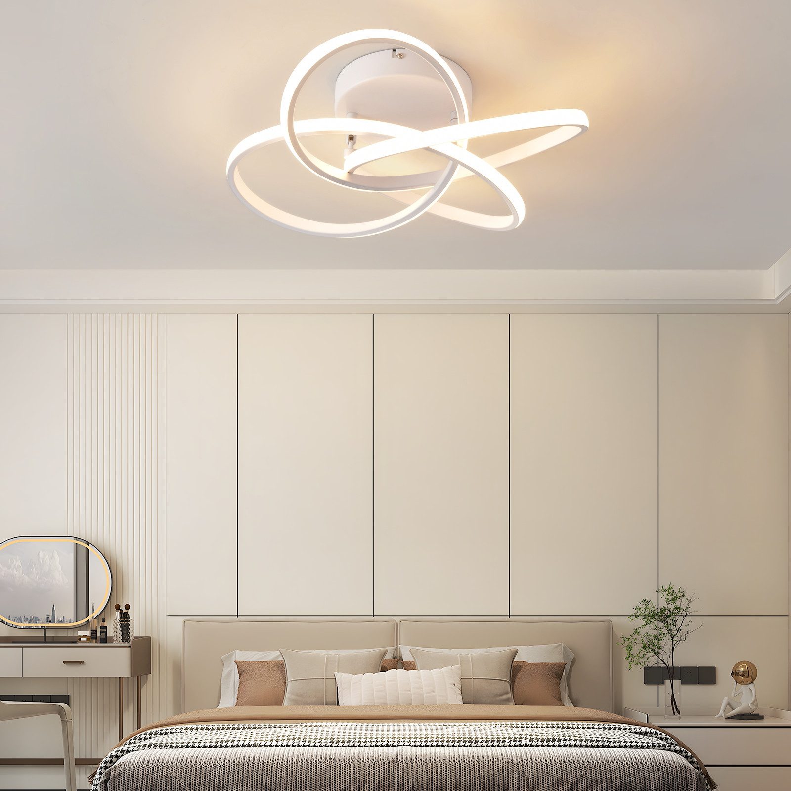 ZMH LED Deckenleuchte Deckenlampe Schlafzimmerlampe Modern günstig online kaufen