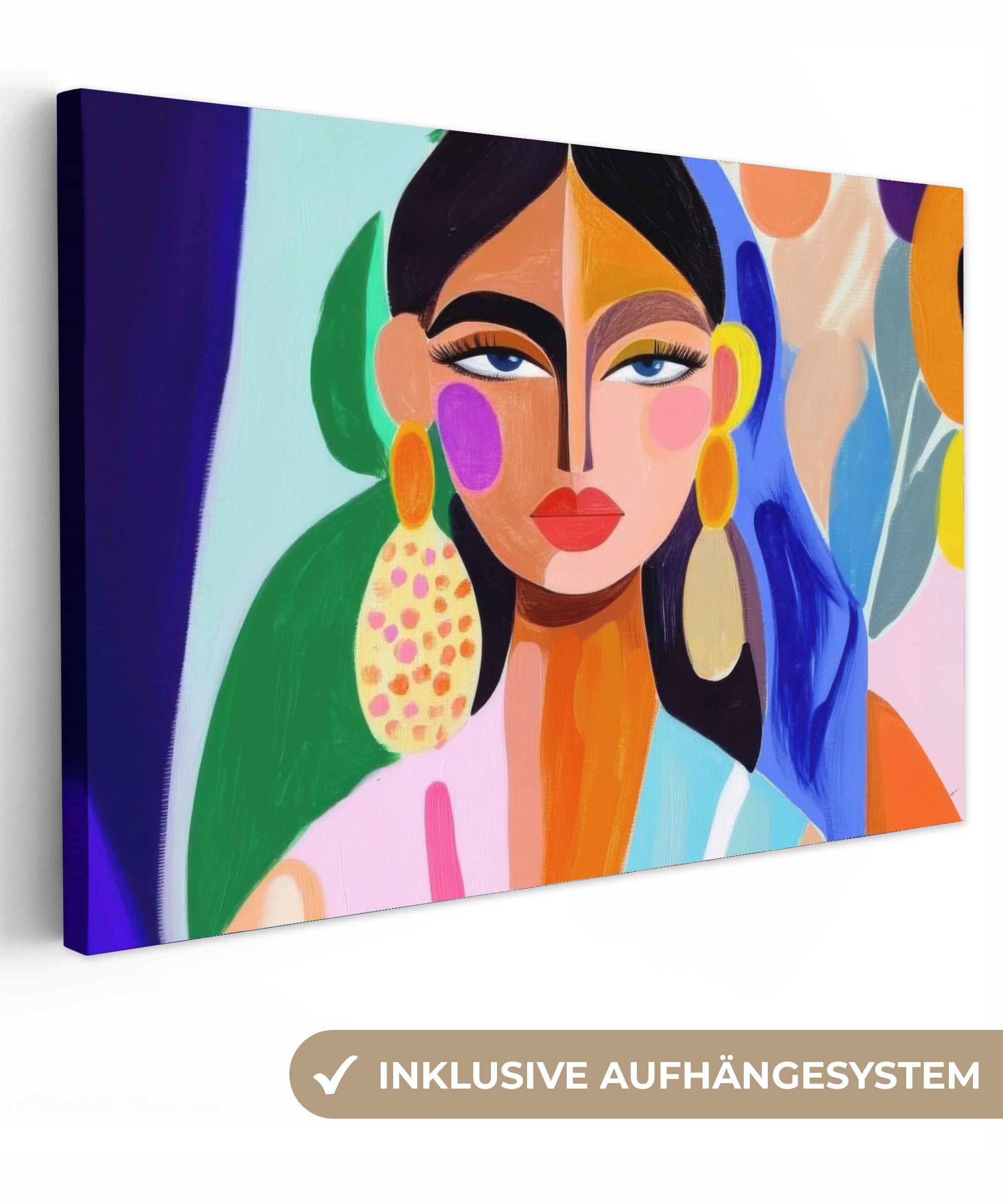 OneMillionCanvasses® Leinwandbild Porträt - Frau - günstig online kaufen