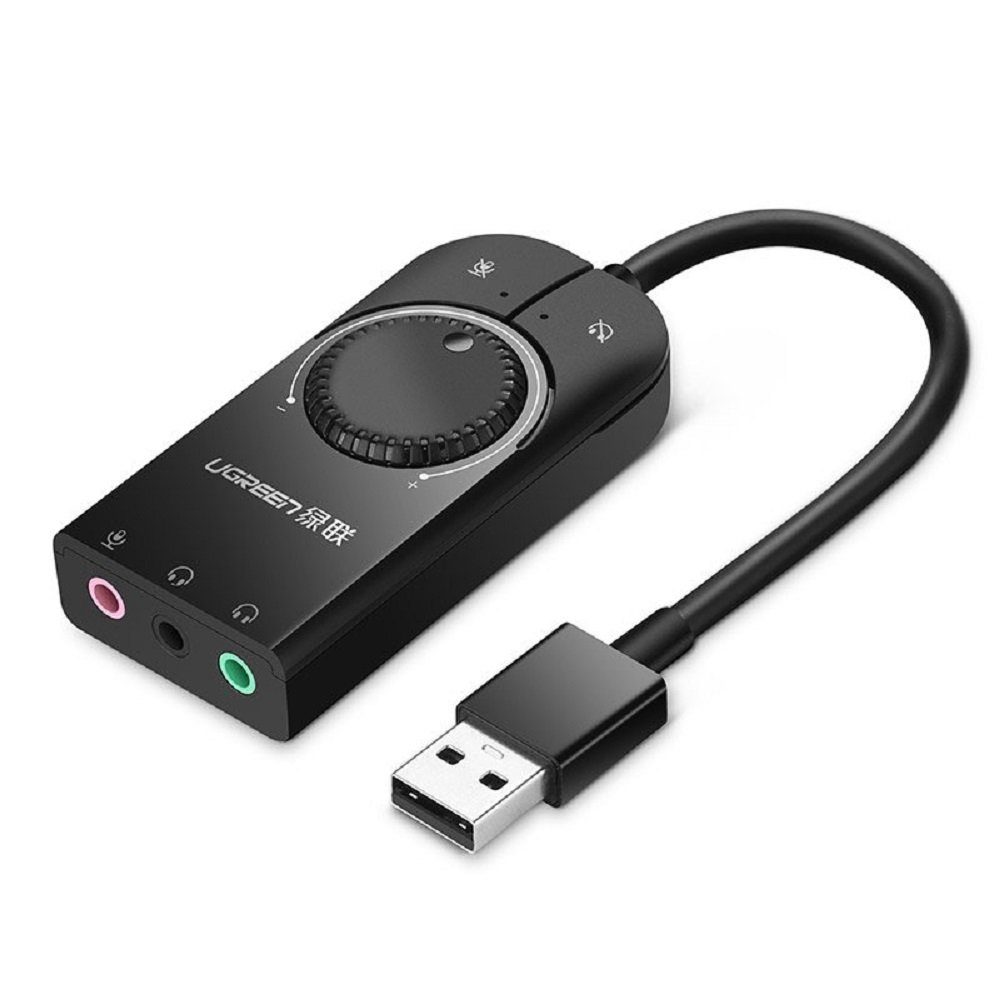 externe Soundkarte USB Adapter - 3,5 mm Miniklinke USB-Adapter