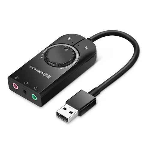 UGREEN externe Soundkarte USB Adapter - 3,5 mm Miniklinke USB-Adapter