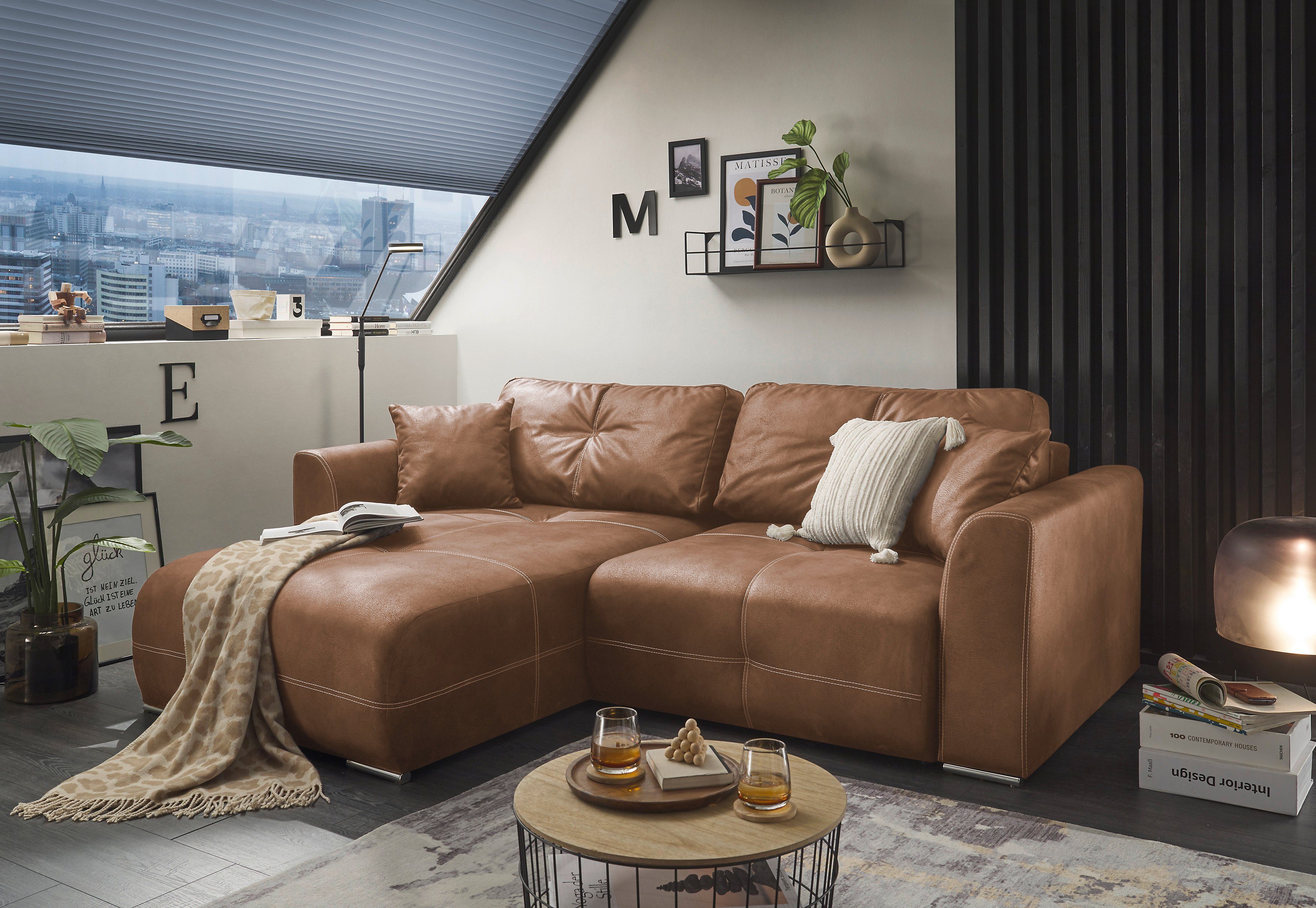 ED EXCITING DESIGN Ecksofa Dolan L-Form, günstig online kaufen