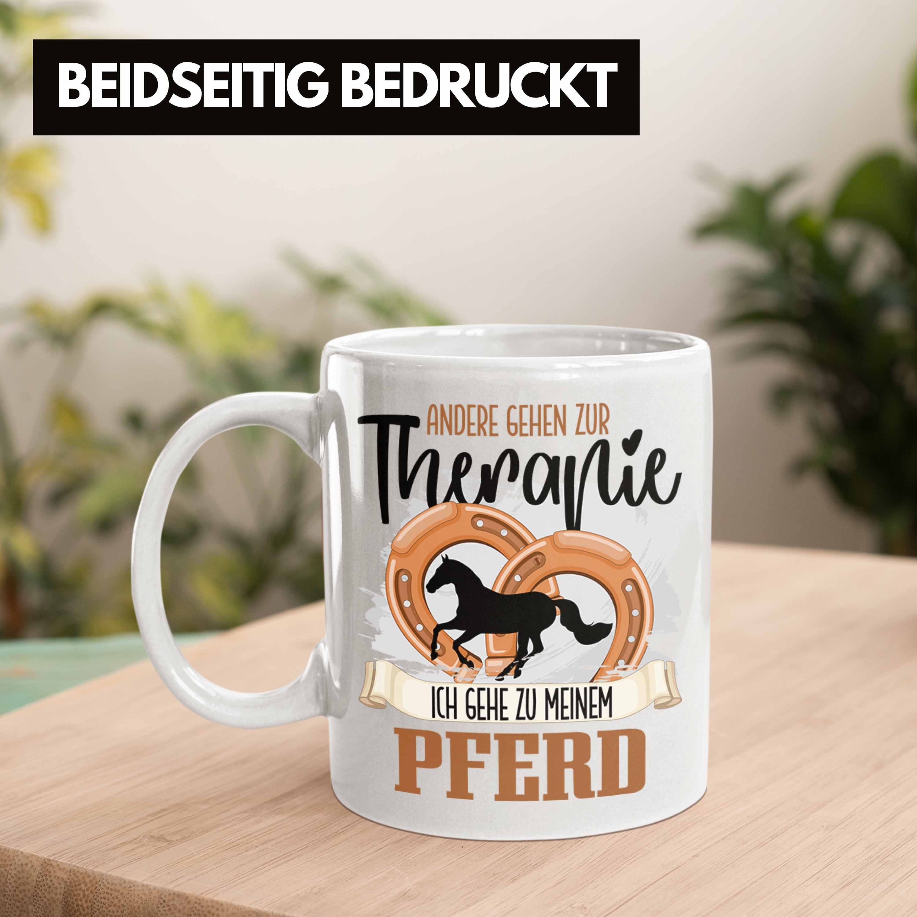 für Geschenk Tasse Weiss Reiterin Spruch Trendation - Tasse Pferde Andere Lustiger Trendation