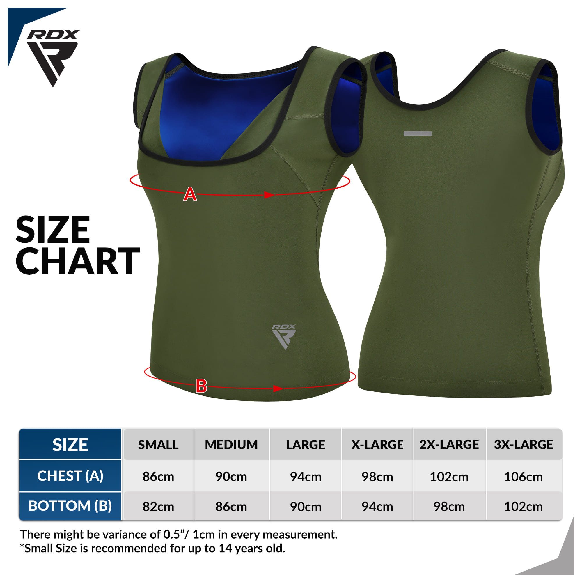 RDX Kompressionsshirt RDX Damen-Saunaweste, wärmespeichernder Schweiß-Taillentrainer