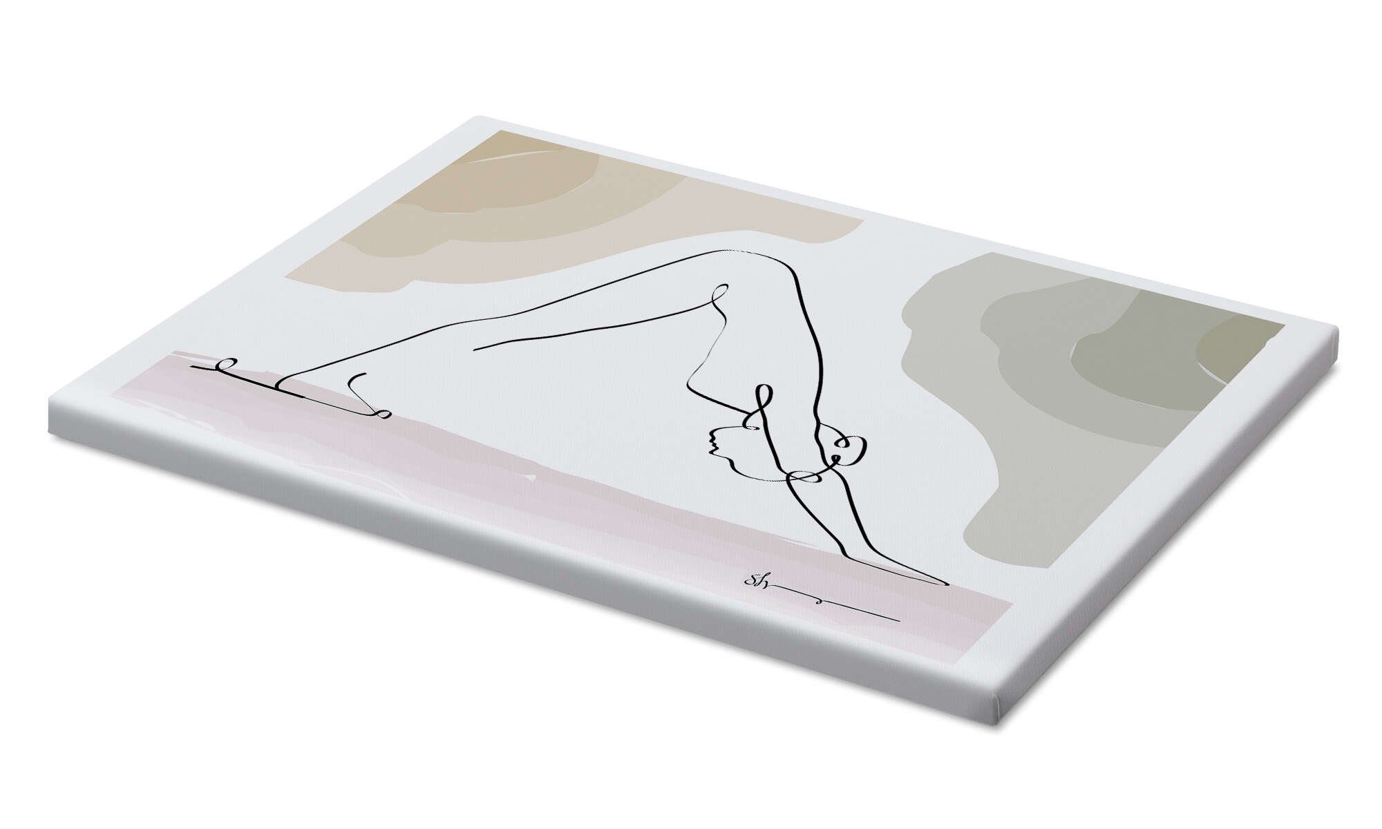 Posterlounge Wandbild Herabschauender Hund (Adhomukha Shvanasana), Yoga In Art, erhältlich als Poster, Leinwandbild, Wandsticker oder Acrylglasbild