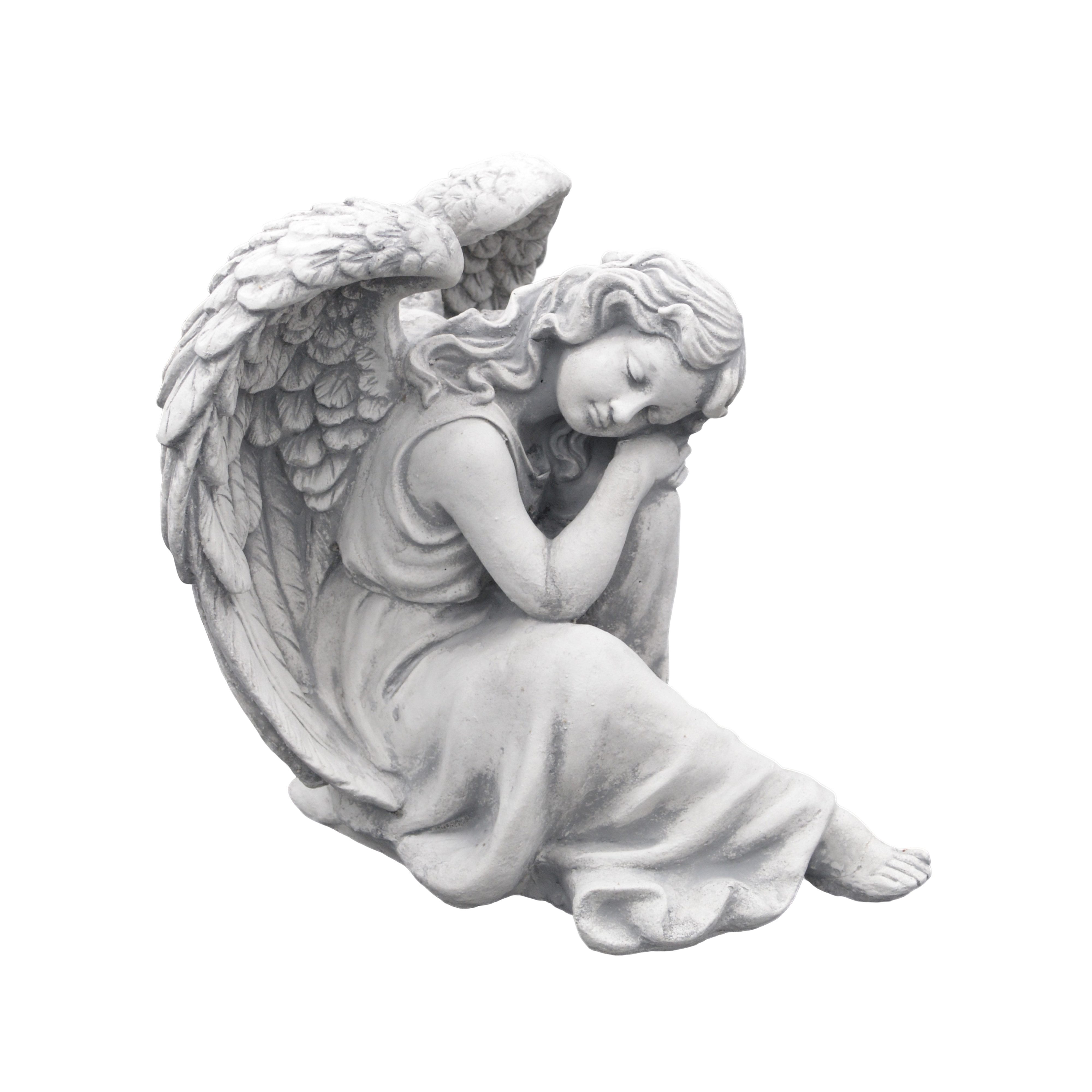 gartendekoparadies.de Gartenfigur Schlafender Engel, Grabengel, Steinfigur, günstig online kaufen