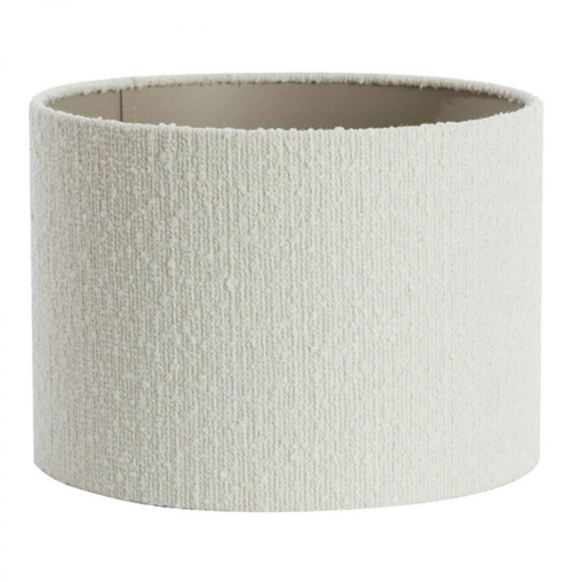 Light & Living Lampenschirm Lampenschirm Rund Bolero Weiß (30x21cm)