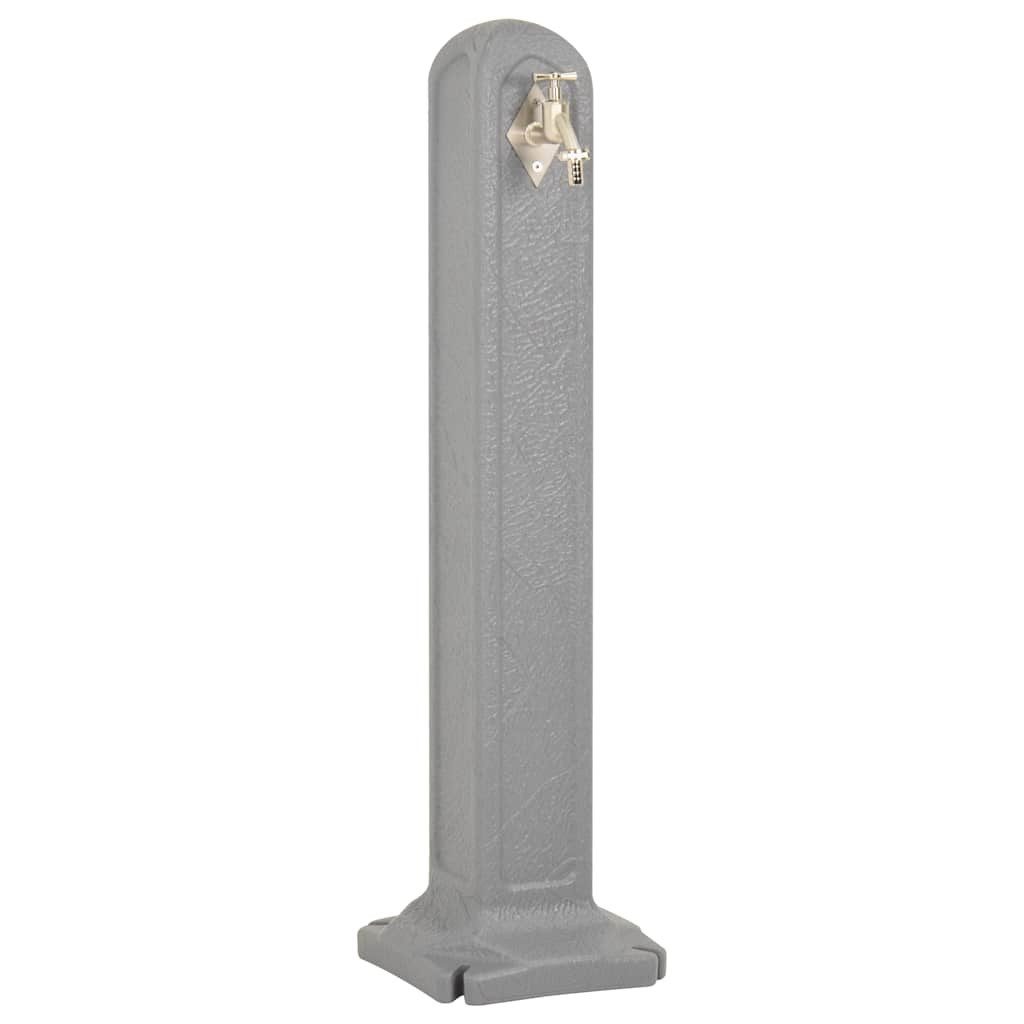 vidaXL Bewässerungssystem Wasserzapfsäule Hellgrau Steinoptik, (1-tlg)