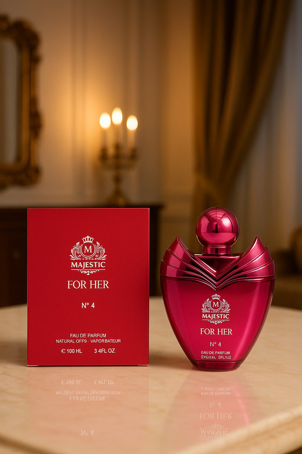 Fine Perfumery London Eau de Parfum Majestic for Her No.4 Damenduft Hergestellt in England 100 ml